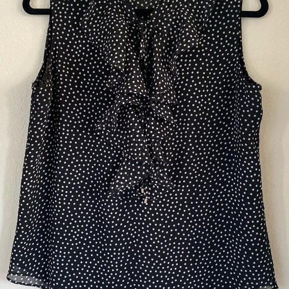 Tommy Hilfiger Medium Black Polka Dotted top - Picture 10 of 11
